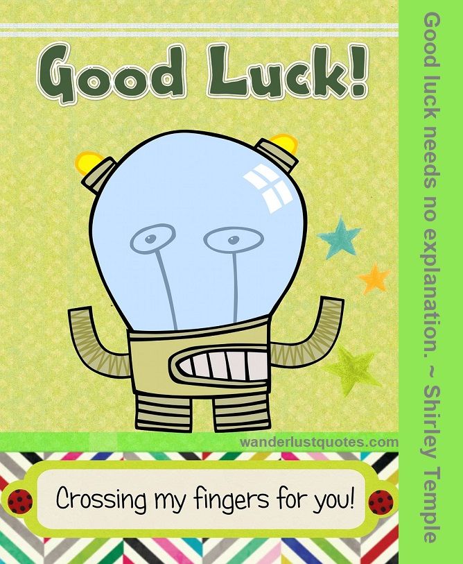 good luck card