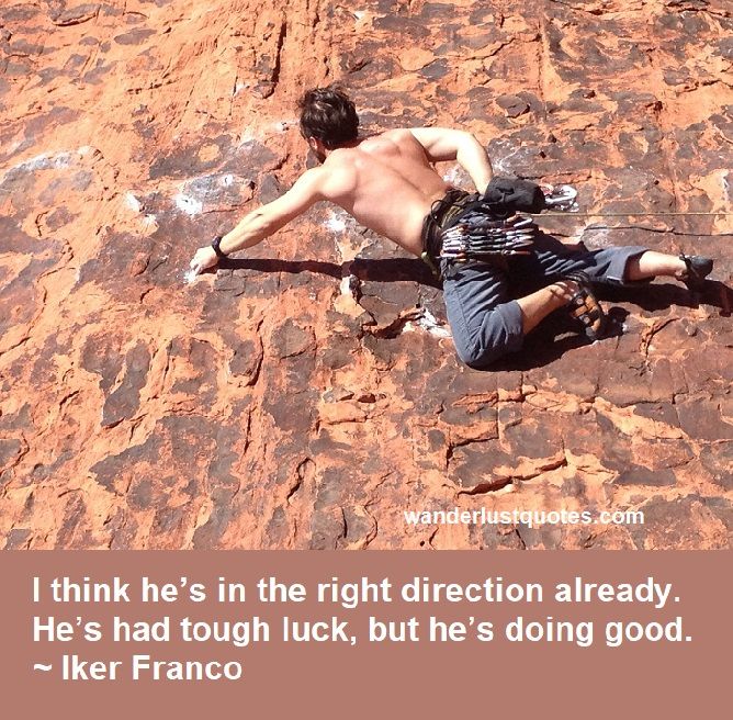 lucky rock climber